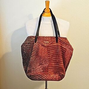 Roberto cavalli canvas shoulder bag.